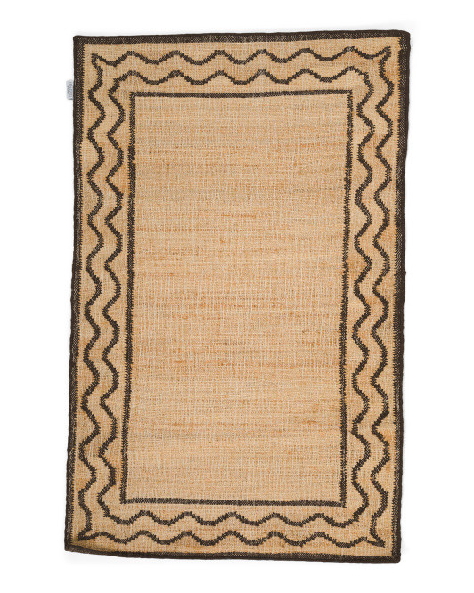 4x6 Hand Woven Wool And Jute Scatter Rug | TJ Maxx