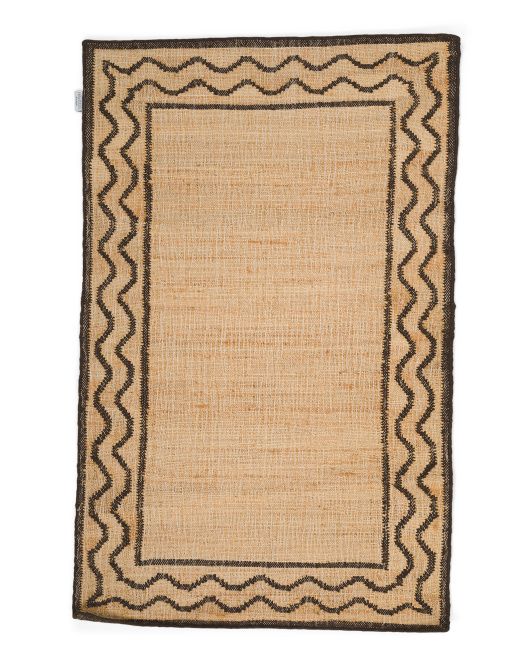 4x6 Hand Woven Wool And Jute Scatter Rug | TJ Maxx