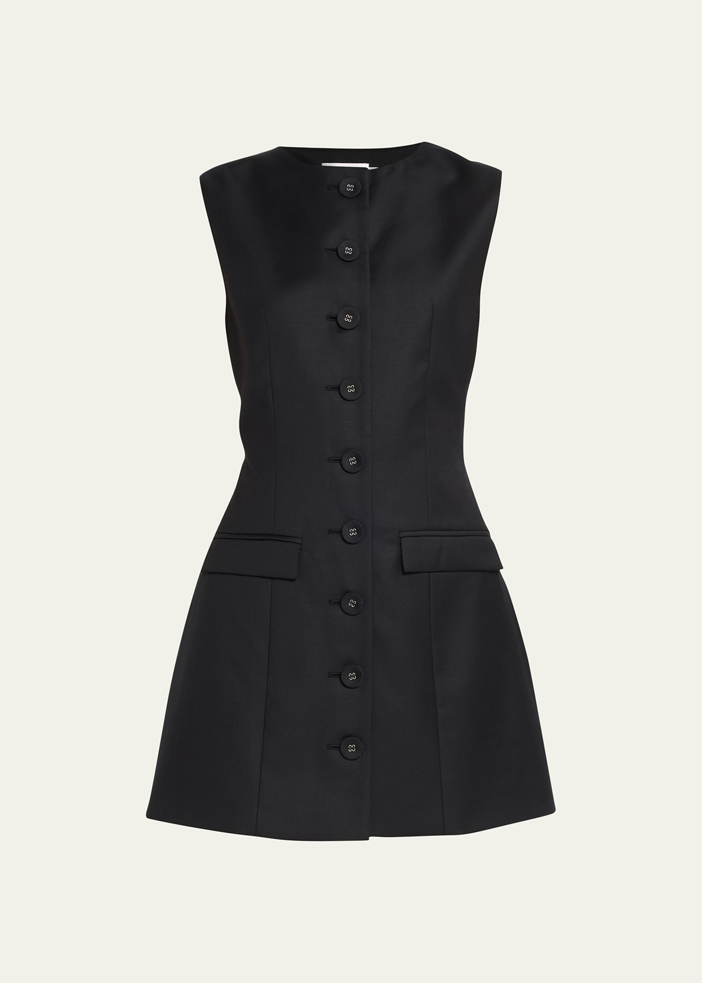 Sofia Sleeveless Button-Front Mini Dress | Bergdorf Goodman