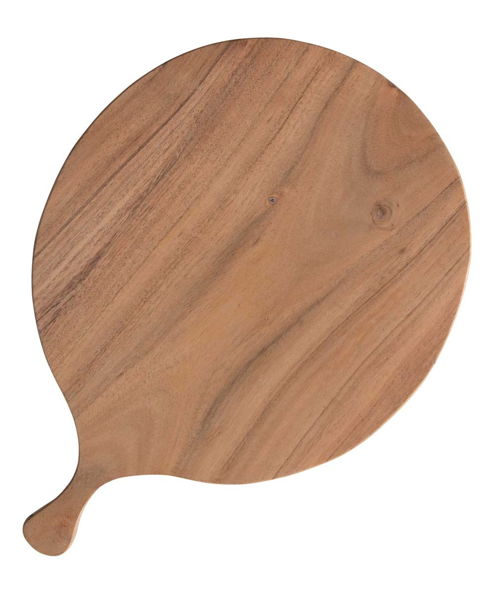 Hello Honey Cutting boards - Brown Acacia Wood Round Cutting Board | Zulily