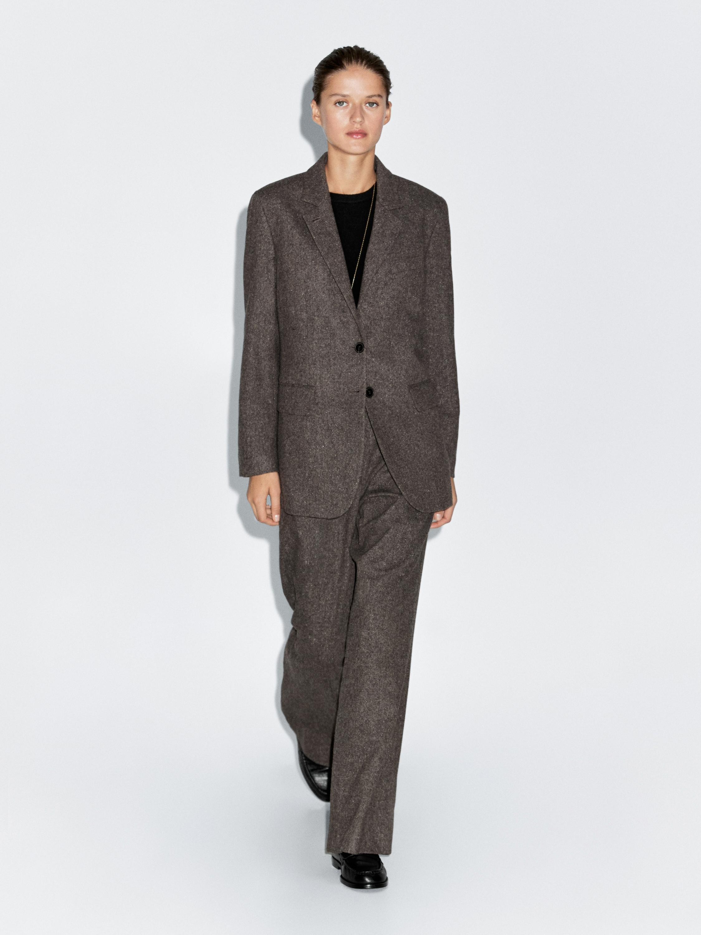 Anzugblazer mit Knopfleiste | Massimo Dutti DE