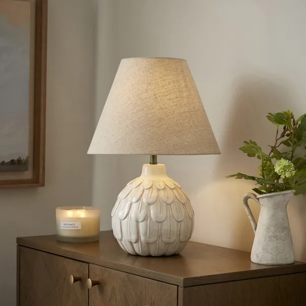 Heather Ceramic Table Lamp | Dunelm