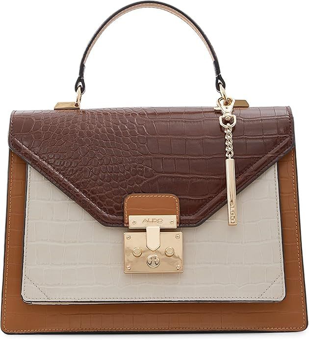 ALDO womens ALDO Women s Clairlea Top Handle Bag, Medium Brown, One Size US | Amazon (US)