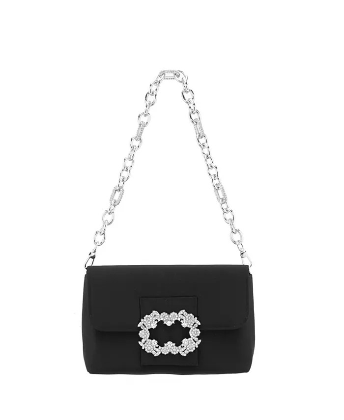 Women's  Baguette Bag with Crystal Buckle Handbag | Macys (US)