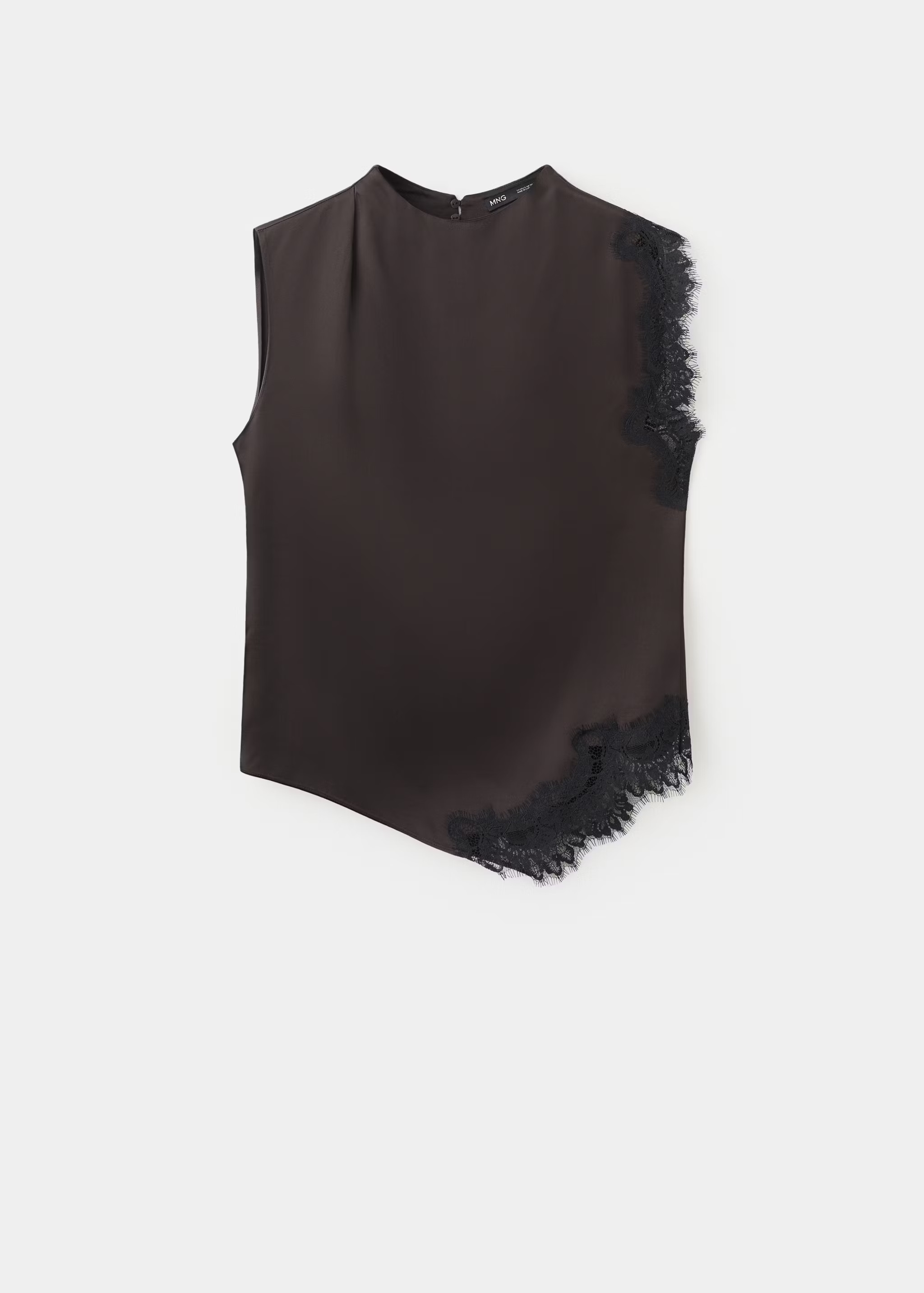 Lace trim top | Mango (US/MX/AU)