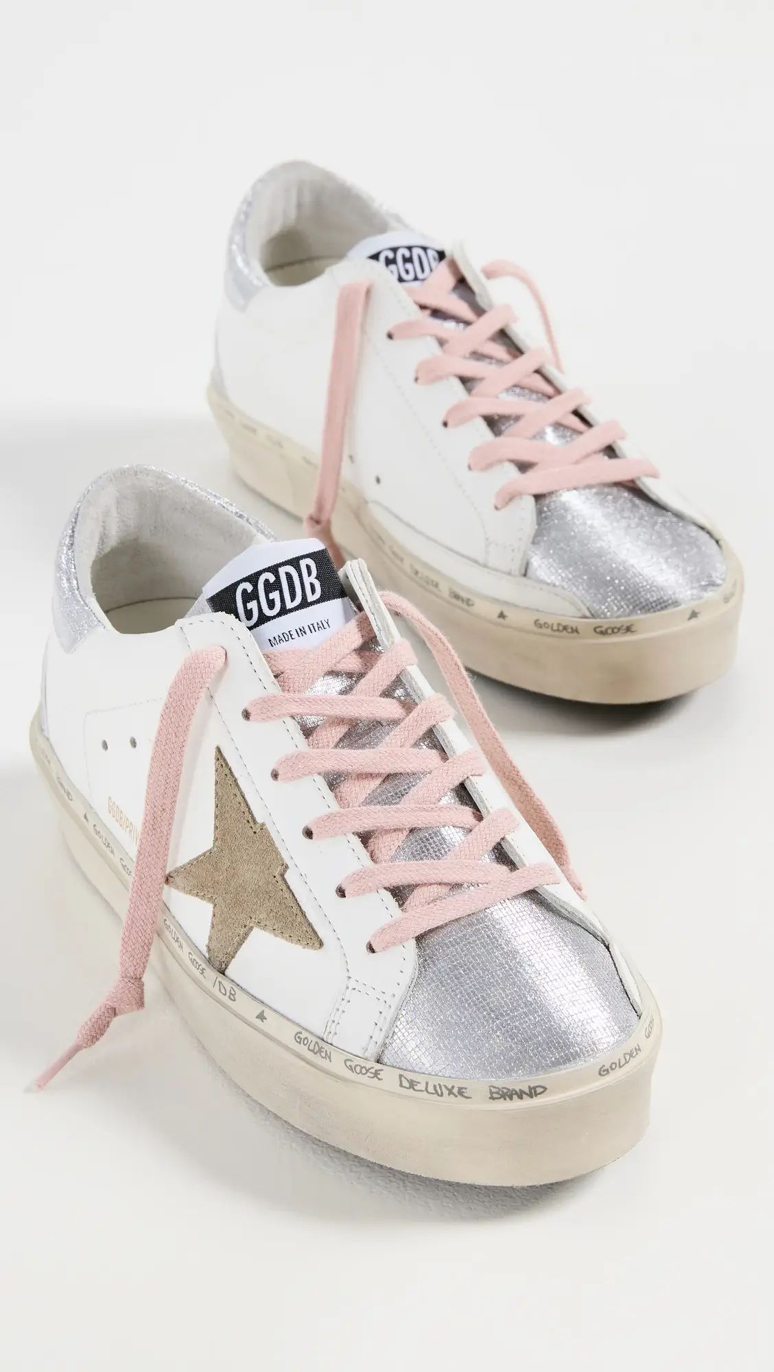 Golden Goose Hi Star Classic Sneakers with Spur Glitter Toe | Shopbop | Shopbop