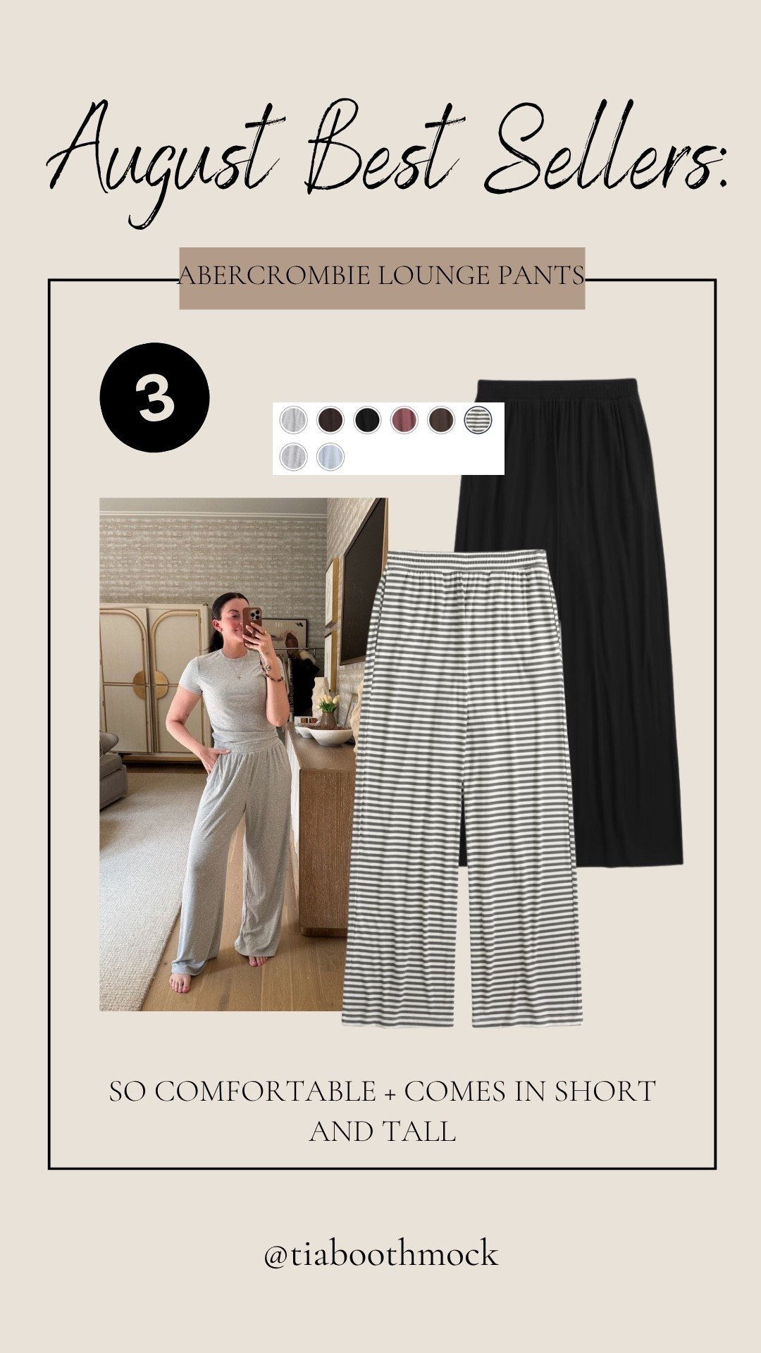 My favorite lounge pants! Comes in short and tall sizes 🙌

#LTKootd #LTKPetite #LTKTall