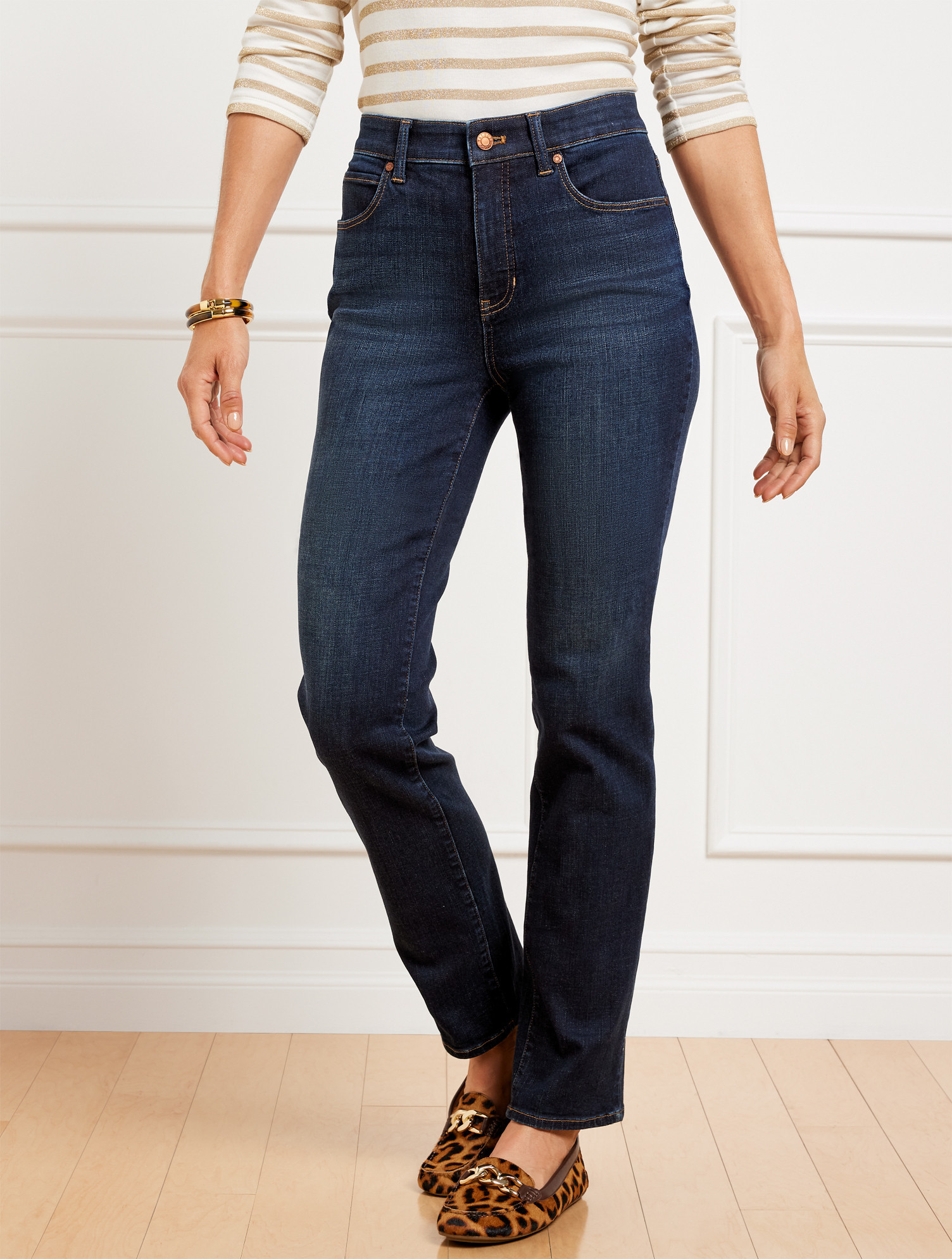 Straight Leg Jeans - Melrose Wash - Curvy Fit - 16 Talbots | Talbots