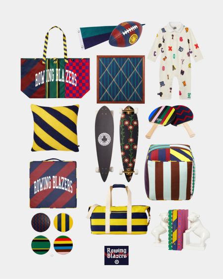 My picks from the Rowing Blazer x Target Collection, which is rugby inspo prints and colors. I like a lot of the home decor items which have rich Fall colors and are perfect for bedrooms, playrooms, dorms + apartments. I also like the baby alphabet onesie and some of the weekender bags.


#LTKhome #LTKitbag #LTKkids