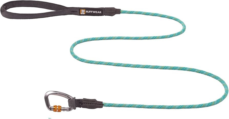 Ruffwear, Knot-a-Leash Dog Leash, Reflective Rope Lead with Carabiner, Aurora Teal, Small | Amazon (US)