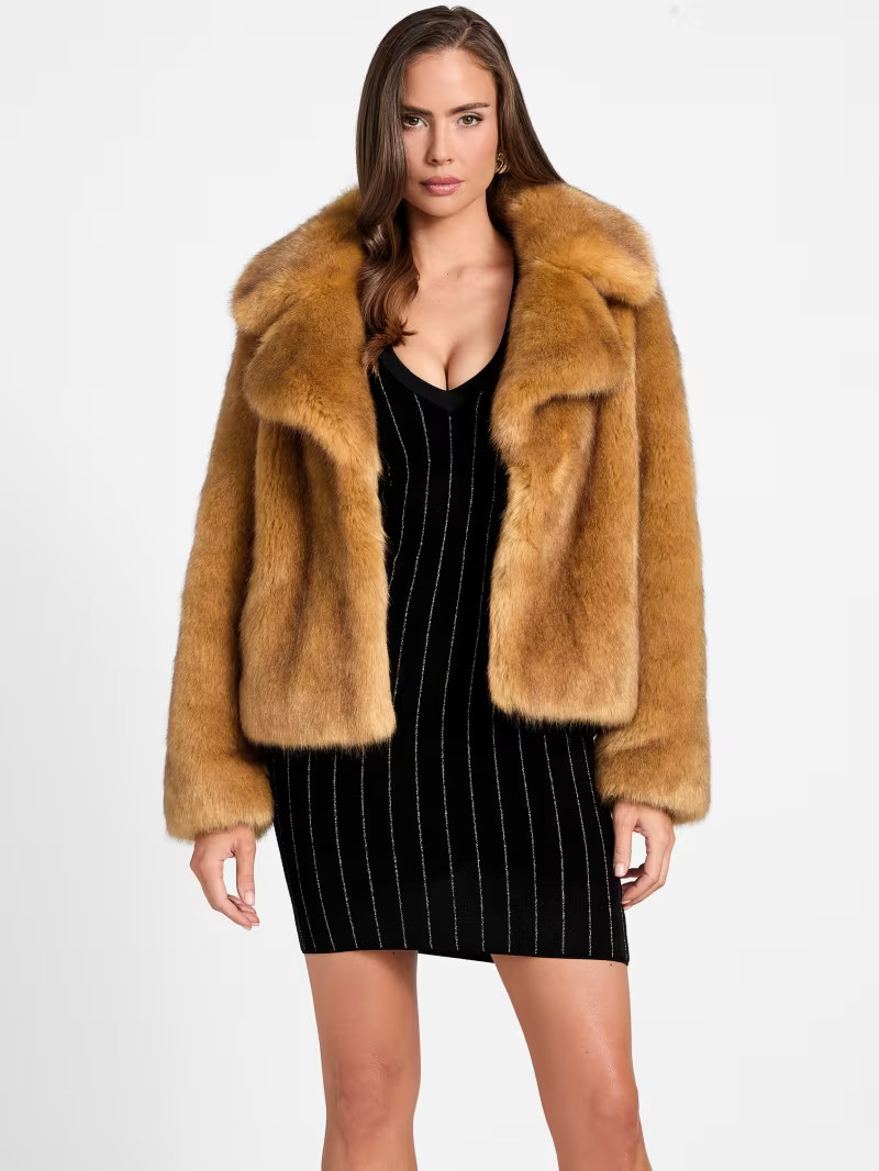 New Gwenda Faux-Fur Jacket | Guess US | Guess (US)