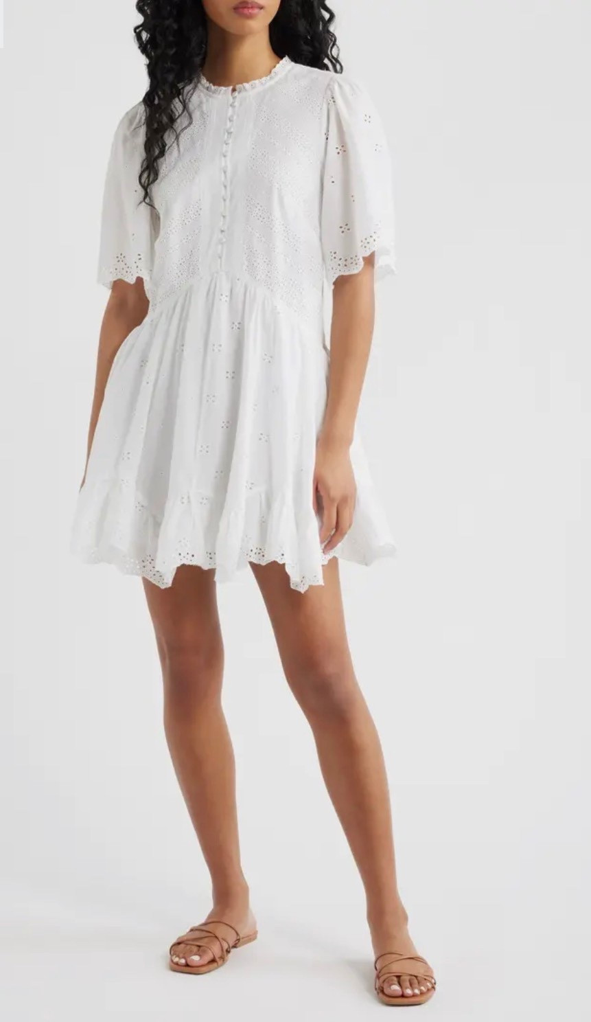Eyelet Flutter Sleeve Cotton Minidress

Vacation dress - Summer dress - vacation style 

#LTKootd