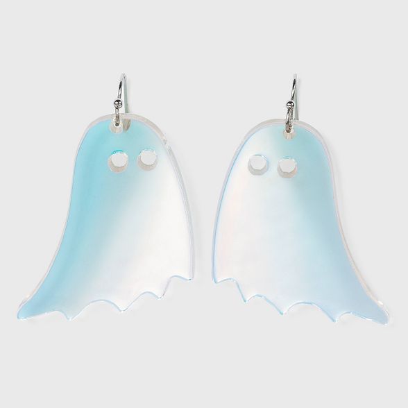 Ghost Drop Earrings - White | Target