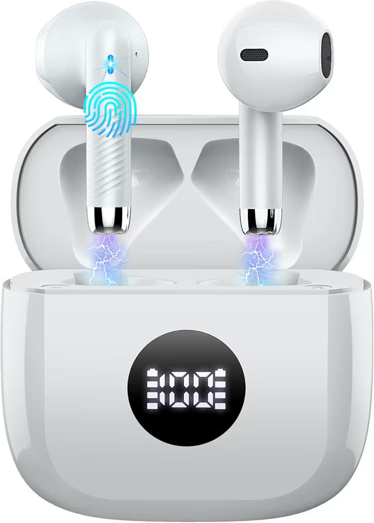 Wireless Earbuds, Bluetooth 5.4 Ear Buds, LED Power Display Headphones, Bluetooth Earbuds in-Ear,... | Amazon (US)