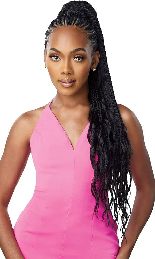 Outre Wrap Ponytail Pretty Quick Pony BOHO BOX BRAID 32″ (2) | Amazon (US)