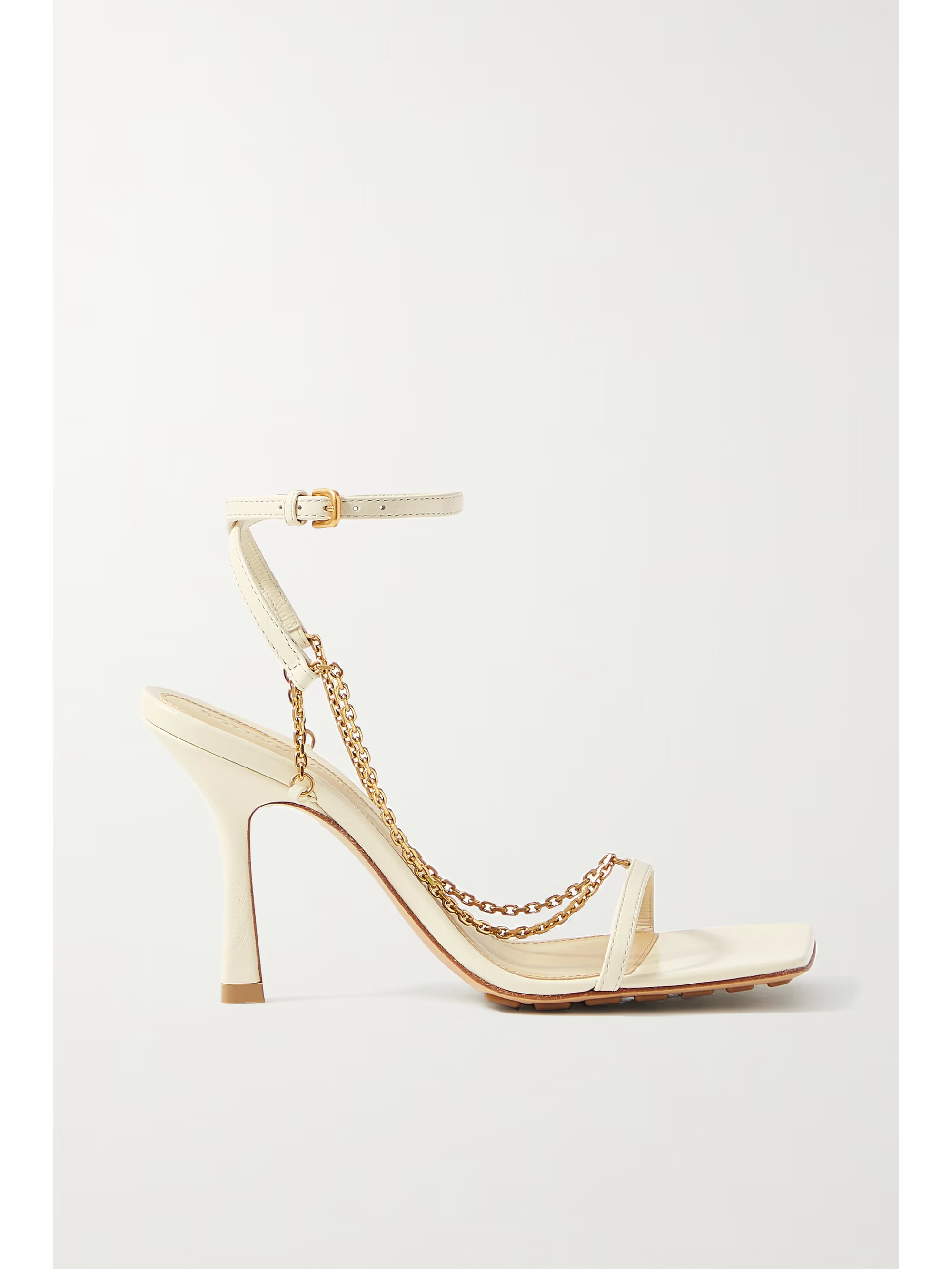 BOTTEGA VENETAChain-embellished leather sandals | NET-A-PORTER APAC