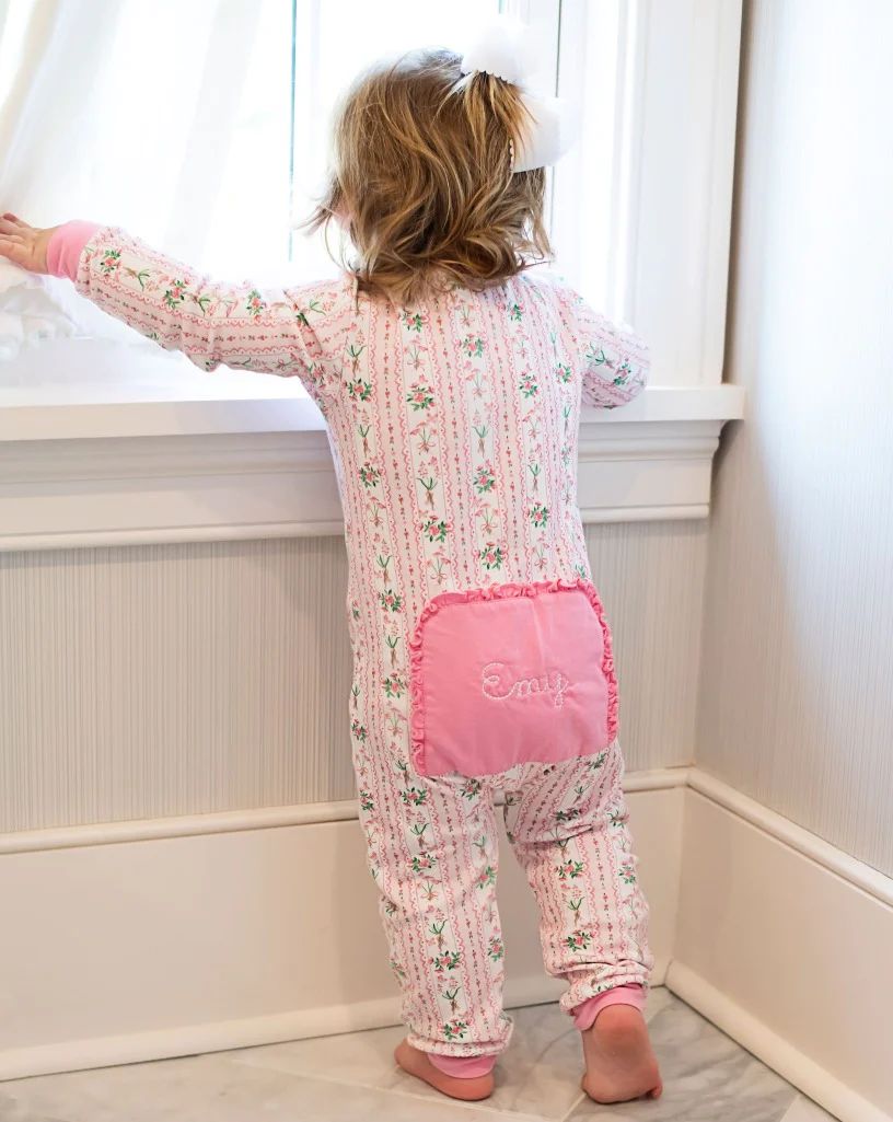 Sweet Stems Pima Cotton Zip Up Pajamas | Smockingbird Kids