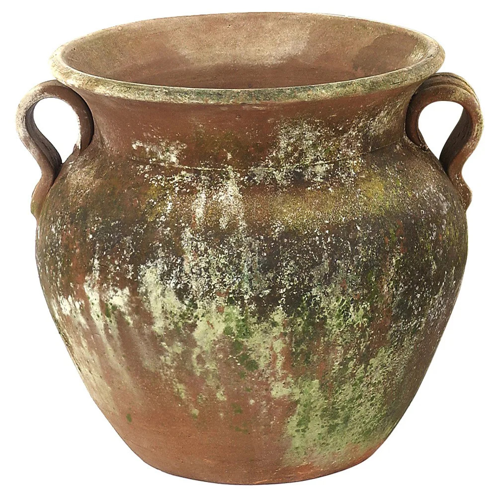 Caprice French Country Aged Terracotta Outdoor Urn Planter - 9 | Kathy Kuo Home