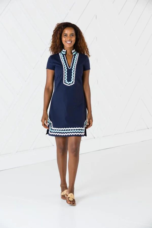 Short Sleeve Classic Tunic with Ric Rac | Sail to Sable