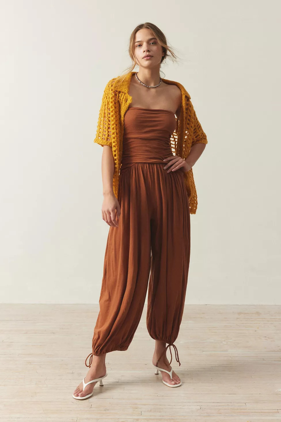 Out From Under Iris Ruched Strapless Jumpsuit | Urban Outfitters (US and RoW)