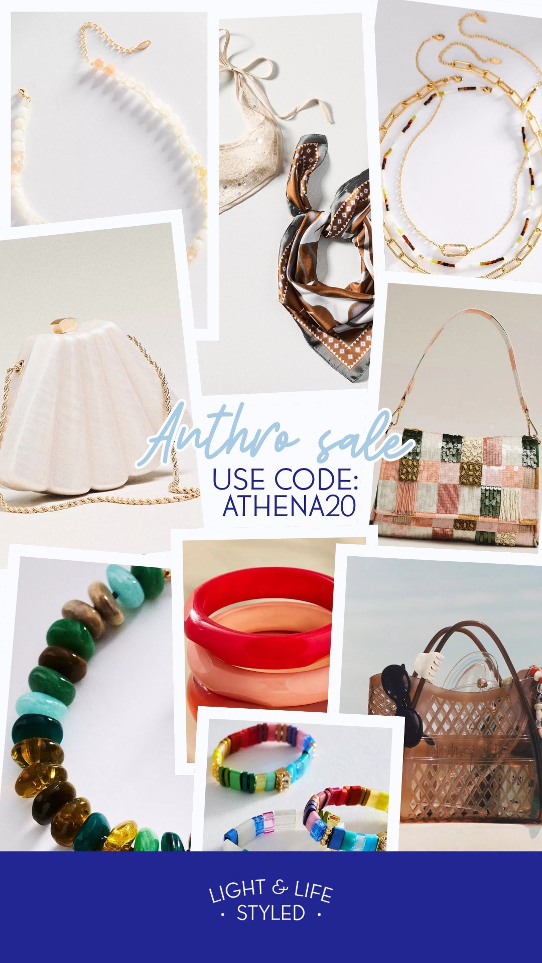 There are so many adorable accessories at @Anthropologie  that completely transform every outfit, and these are a handful of my favorites. The colors are so pretty and perfect for summertime. Use my code Athena20 to save. 
Summertime accessories, chunky beaded bracelet

#LTKSeasonal #LTKOver40 #LTKSaleAlert