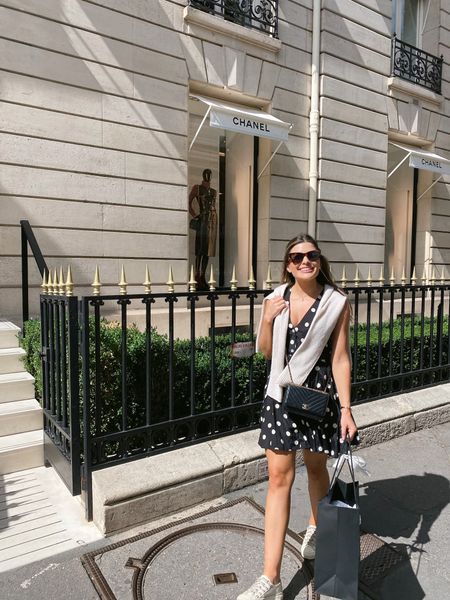 Paris Daytime outfit 🖤

Everyone needs this classic Cashmere sweater. It’s one of the most worn capsule pieces I own and holds its value tenfold.

Dress is 🙏🏼🙏🏼🙏🏼 So comfy and easy for city travel dressed up or down!

Sunnies are actually under $50! Another good travel find if you’re prone to loosing glasses like me.

Shoes are the Dior Sneakers. In all honesty they aren’t the comfiest but I do love how they look so I bear the pain

#LTKstyletip #LTKFind #LTKeurope