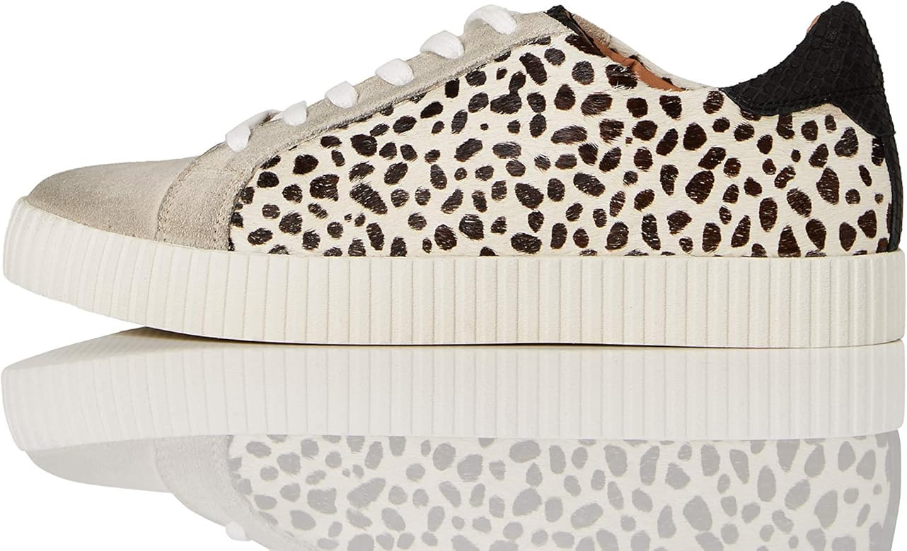 Amazon Brand - find. Women's Animal Print Suede Low-Top Sneakers | Amazon (US)