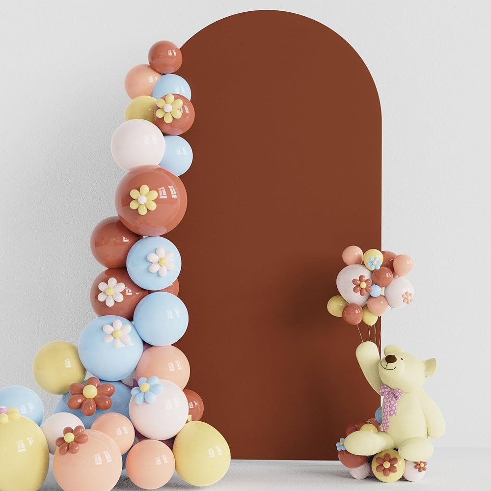 Wedding Arch Cover 6.6FT Terracotta Spandex Fitted Arch Cover for Round Top Chiara Backdrop Stand... | Amazon (US)