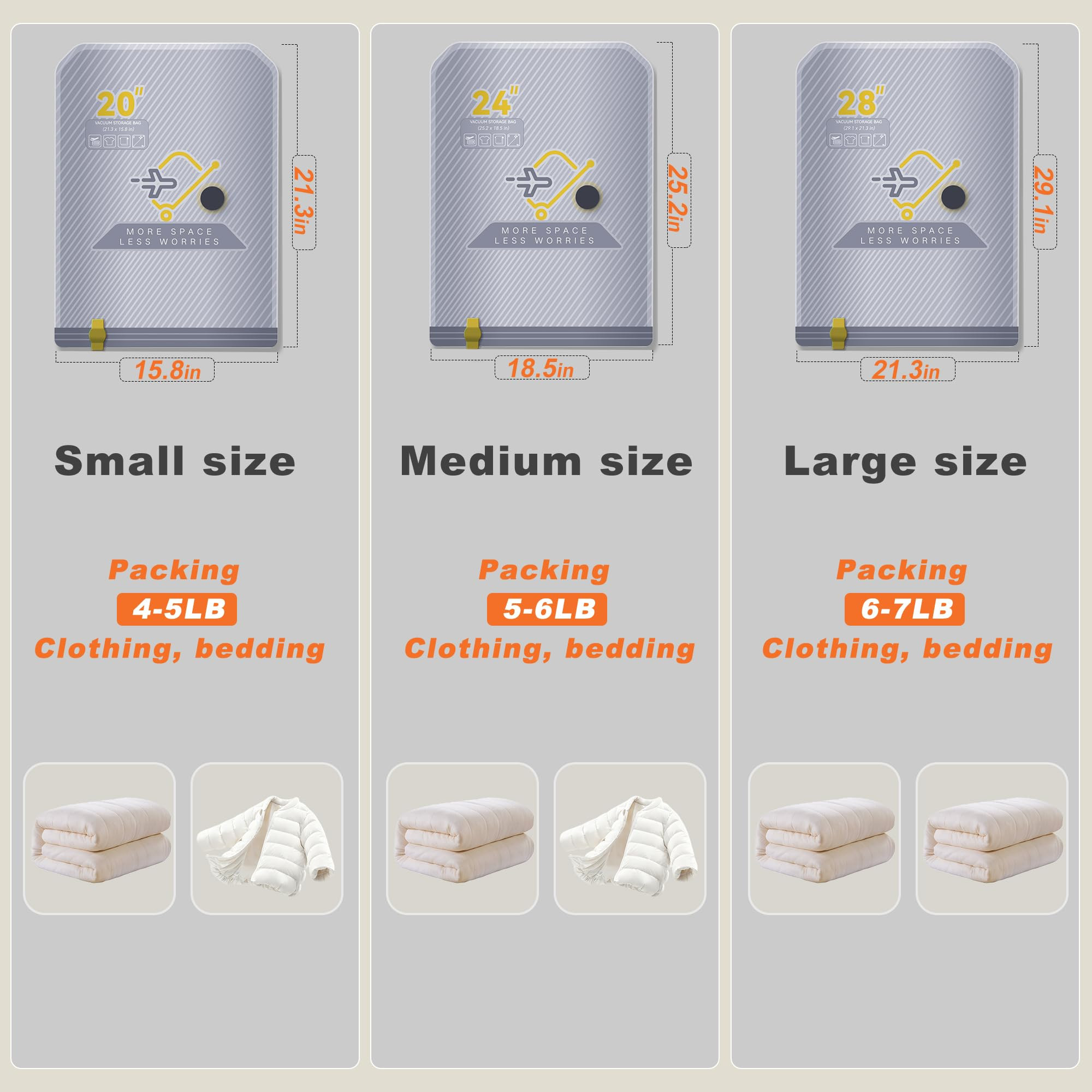 15-Pack Vacuum Bags for Travel with Wireless Rechargeable Pump, Carry-on Size Compression Packing... | Amazon (US)