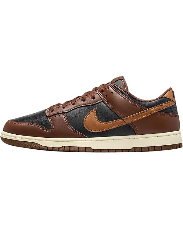 Nike Dunk Low Retro Men's Shoes (Black/Cacao Wow/Coconut Milk/British Tan) | Amazon (US)
