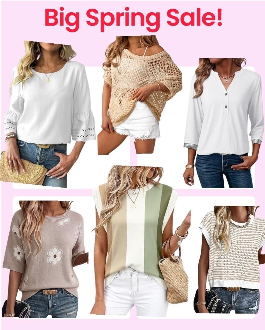 I didn’t know Amazon had tops THIS good until now… 👀🌸
Spring just showed up… and so did the SALE 🌸✨
6 tops. Endless outfit combos. And every single one is giving effortless, throw-on-and-go style.

These are the pieces you’ll reach for on repeat—brunch, errands, travel, all of it 💕
Trust me… you’re going to want more than one 😉

🛍️ Linked in my storefront + LTK
#SpringStyle #AmazonFashion #Dokotoo #PrettyGarden #Dokotoofashion #EffortlessStyle @Dokotoo_official

#LTKSaleAlert
