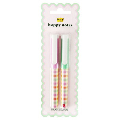 Post-it 2pk Gingham Patterned Gel Pens | Target