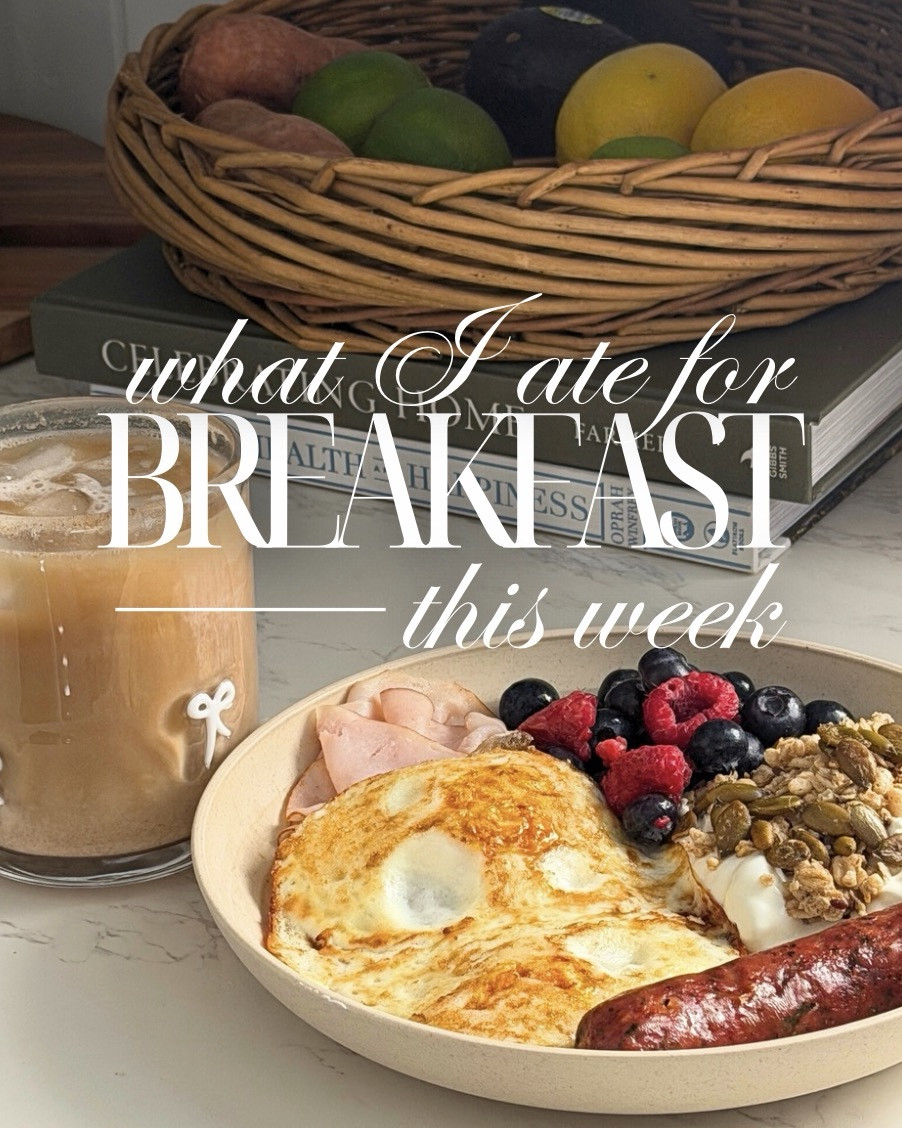 Breakfast is my favorite meal of the day 😋
Here’s what I ate this week!! 



breakfast, morning routine, kitchen, plate sets, bakeware, stay at home mom, work from home, kitchen finds, what I eat in a day, target home, target kitchen, Grandmillenial, preppy, tjmaxx, spring, dinner plates, Martha Stewart, silverwaree

#LTKdayinmylife #LTKselfcare #LTKmorningroutine