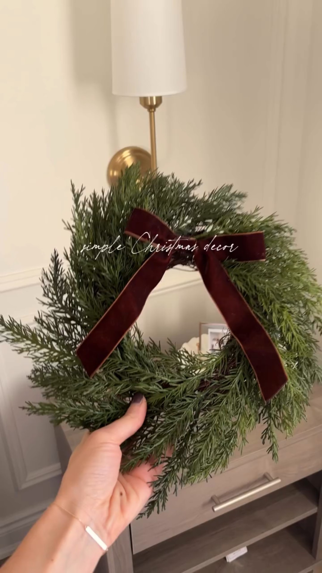 From the drafts 🎄

I’m still recovering from eye surgery (currently squinting at my phone). I can’t wait to be back, but until then here’s how I styled my bedroom with some simple Christmas decor. Miss you guys!