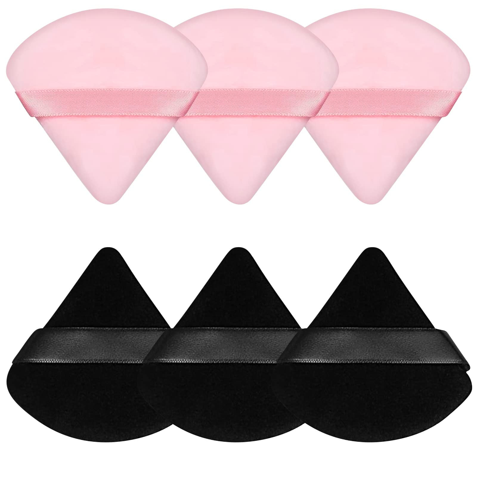 Pimoys 6 Pieces Powder Puff Face Makeup Sponge Soft Velour Triangle Powder Puffs for Loose Powder... | Amazon (US)