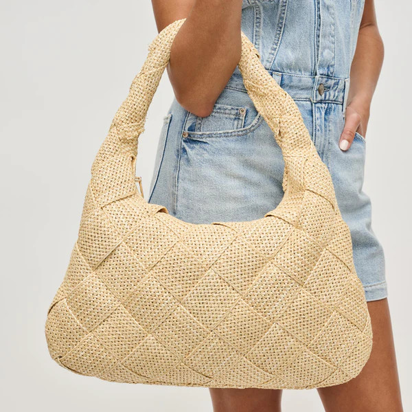 Dare to Dream - Large Woven Straw Hobo | Sol and Selene