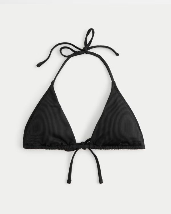 Ribbed Multi-Way Triangle Bikini Top | Hollister (US)