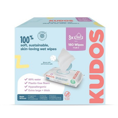 Kudos Wet Wipes - 180ct/3pk | Target