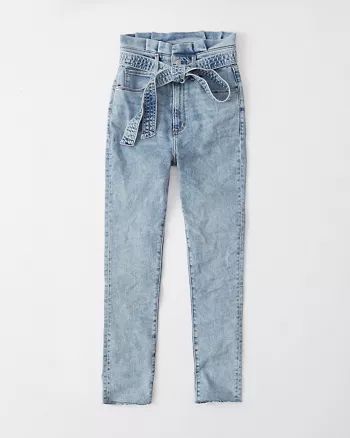 Ultra High Rise Paperbag Waist Jeans | Abercrombie & Fitch US & UK