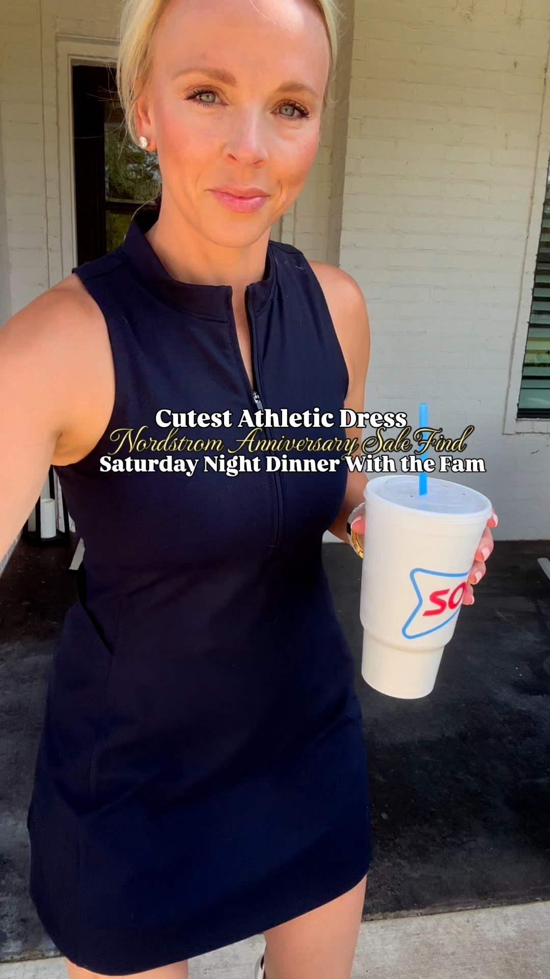 Nordstrom anniversary sale find - wearing a medium in the cutest athletic dress from Zella! Sneakers are Walmart and so comfy!!! Size up in the sneakers if you’re in between 

#LTKActive #LTKStyleTip #LTKFindsUnder50