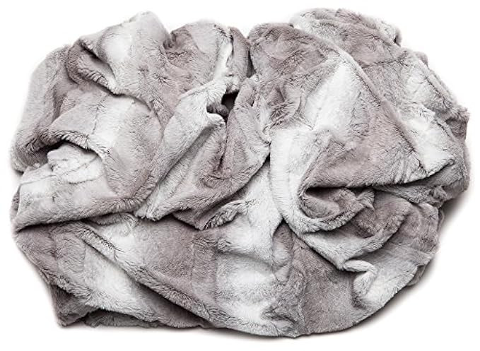 Chanasya Super Soft Fuzzy Fur Elegant Throw Blanket | Faux Fur Falling Leaf Pattern with Fluffy Plus | Amazon (US)