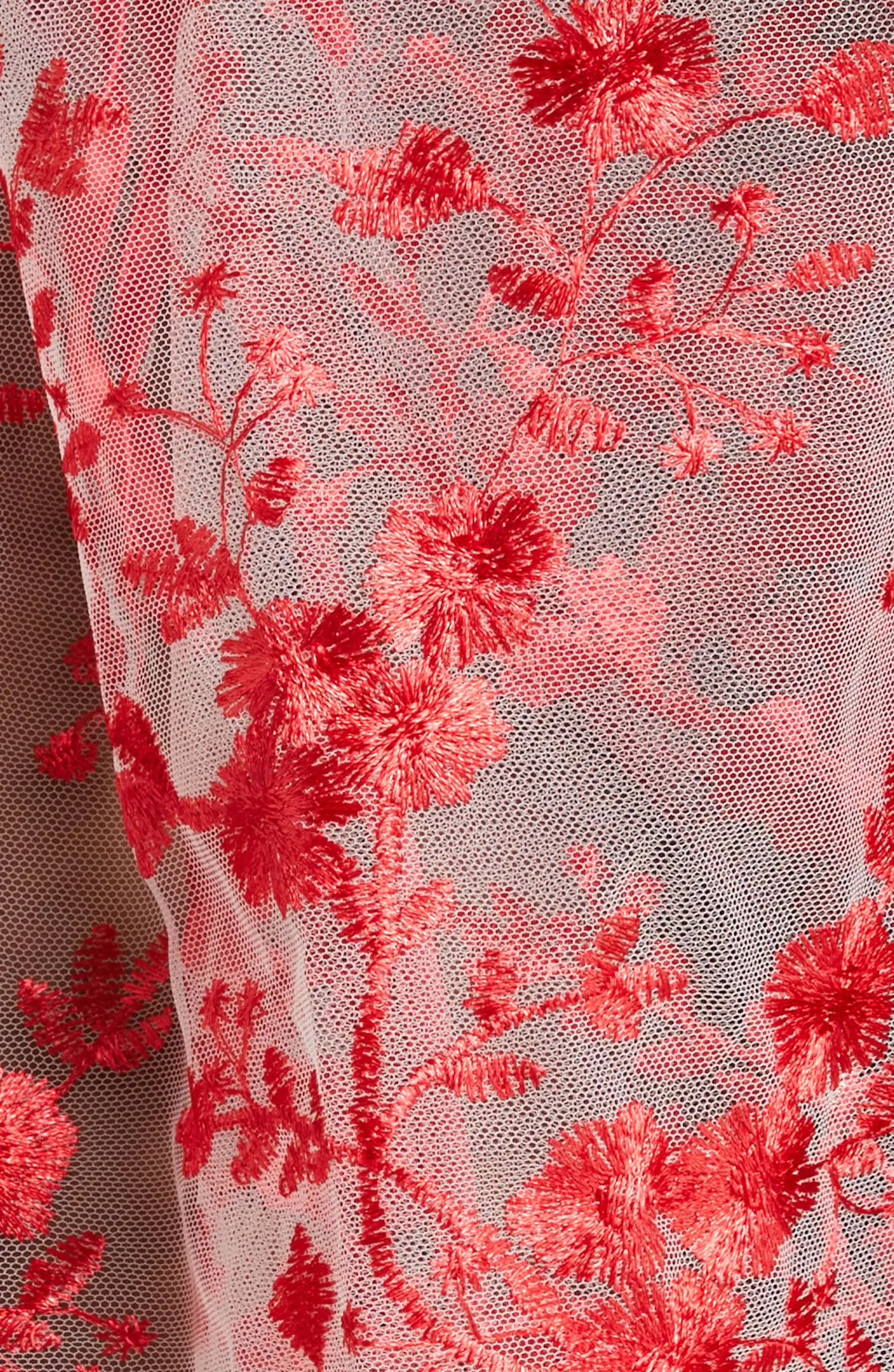 Floral Embroidered Sheer Mesh RobeCoquette | Nordstrom