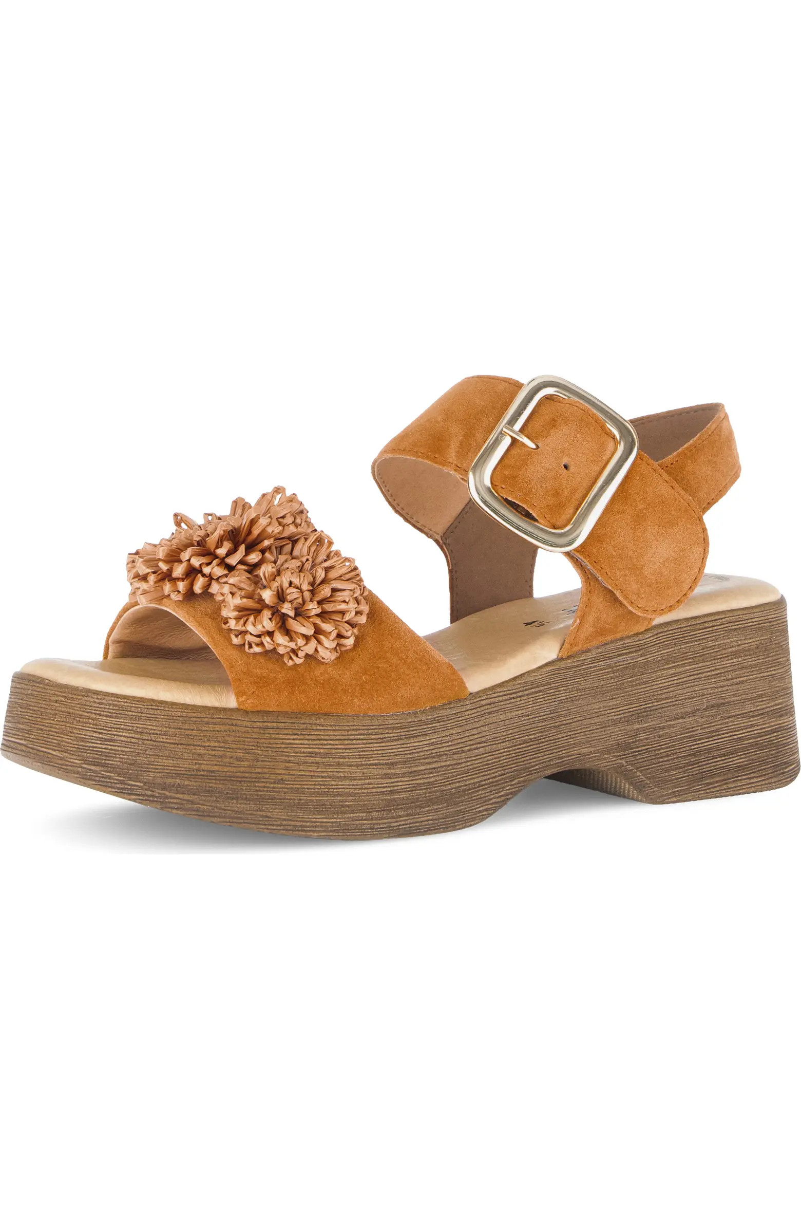 Raffia Appliqué Platform Sandal (Women) | Nordstrom
