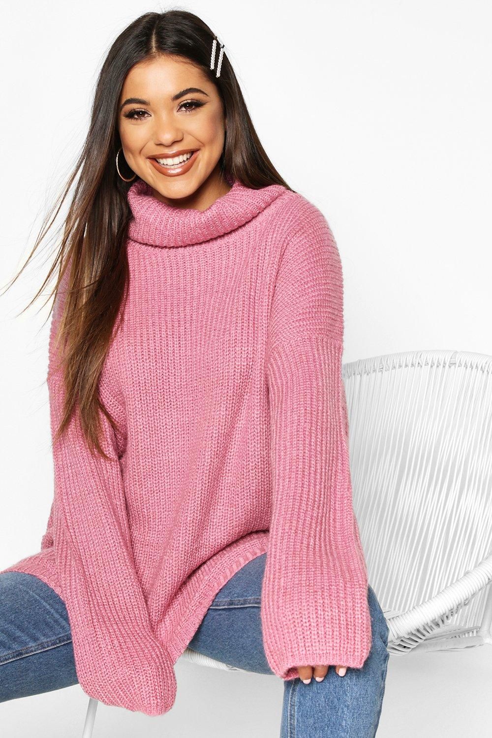 Turtleneck Oversized Sweater | Boohoo.com (US & CA)