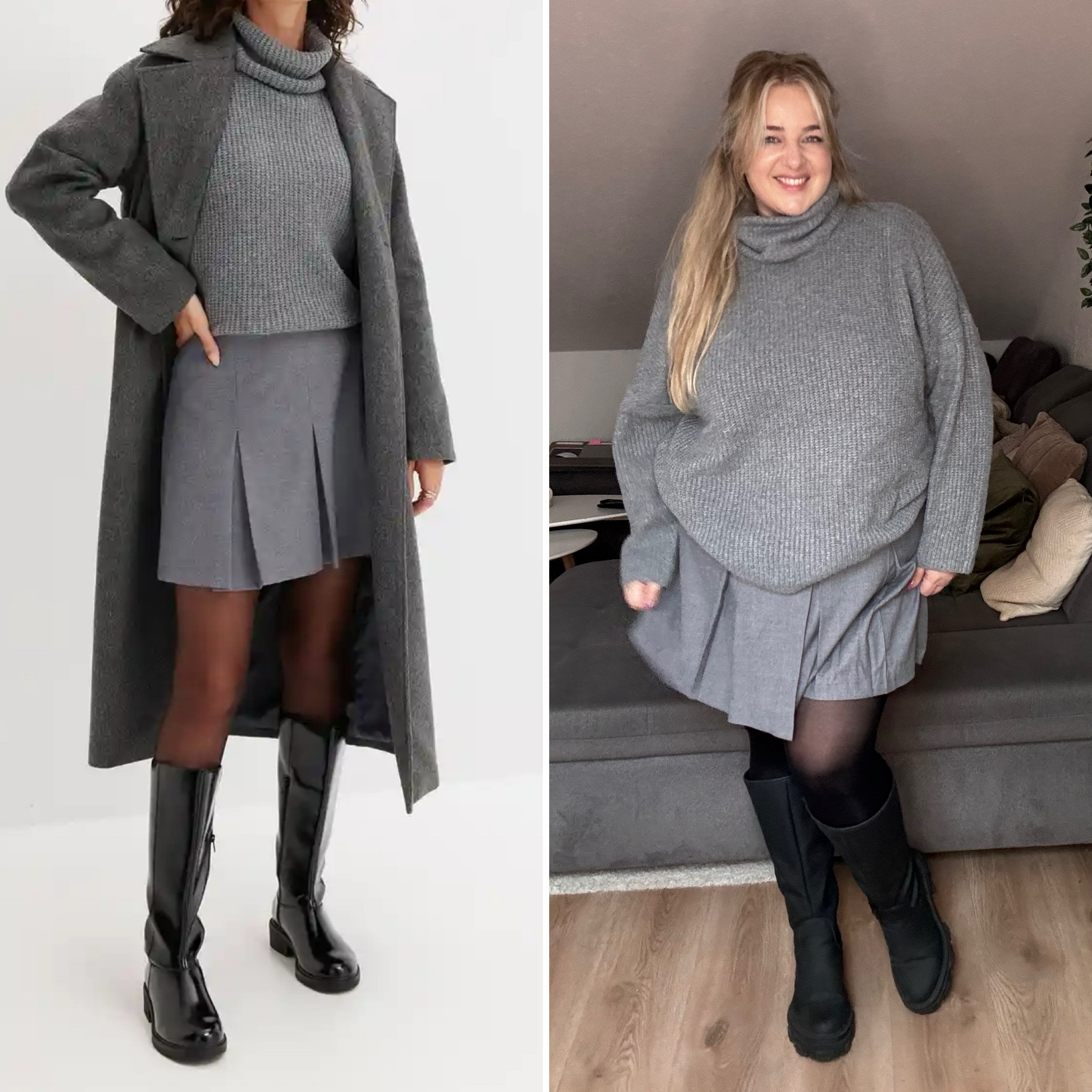 Dieser 🐭 Look in Gr 48 

#herbstoutfit #stiefel #grau #winterlook

#LTKstyletip #LTKeurope #LTKplussize