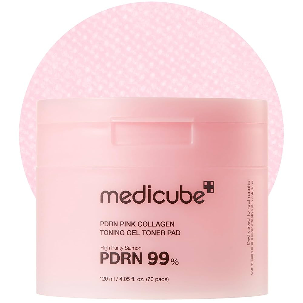 Amazon.com : medicube Salmon DNA PDRN Pink Collagen Jelly Pad | Korean Gel Toner Pads with Niacin... | Amazon (US)