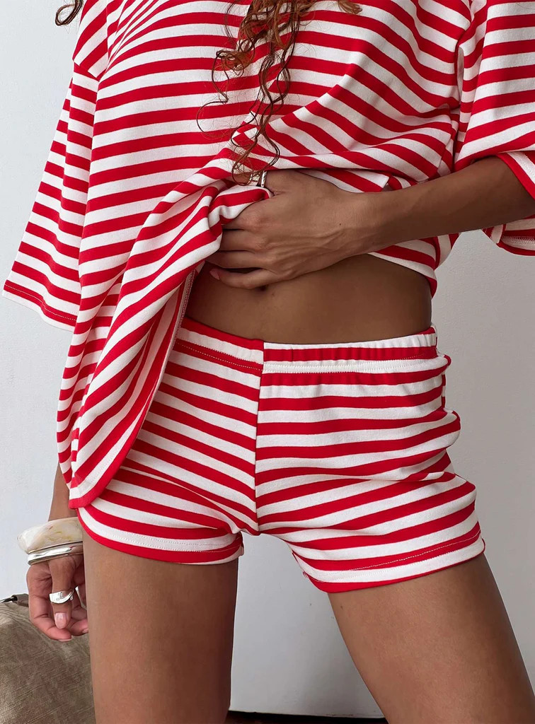 Bryanne Shorts Red Stripe | Princess Polly US