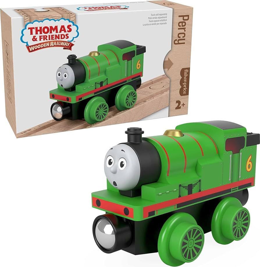 Thomas & Friends Wooden Railway Toy Train Percy Push-Along Wood Engine for Toddlers & Preschool K... | Amazon (US)