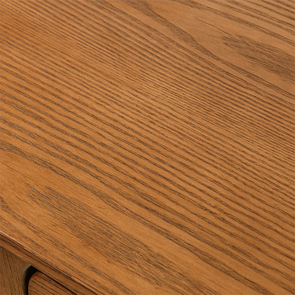 Hernest | Rolf 70" Oval Solid Wood TV Stand | Hernest
