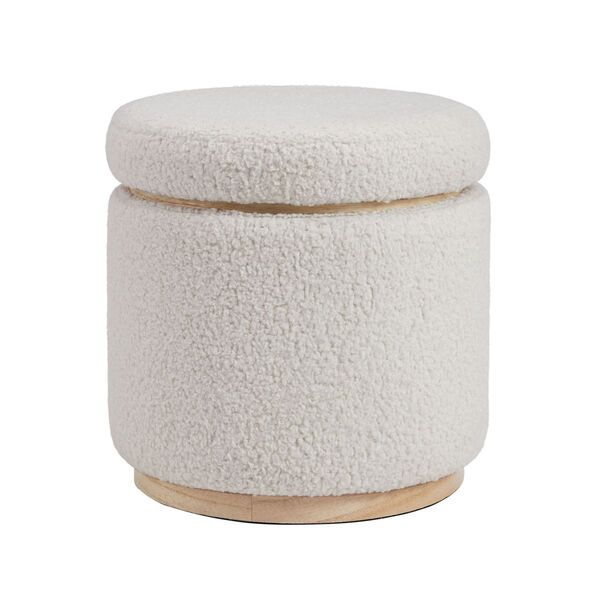 Grayson Natural Storage Ottoman | Bellacor